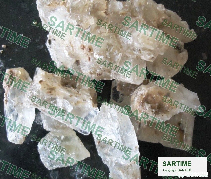 Crystallized salt collected from evaporator