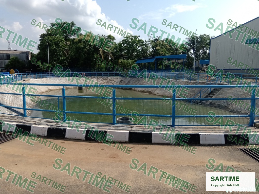 Rainwater harvesting pond