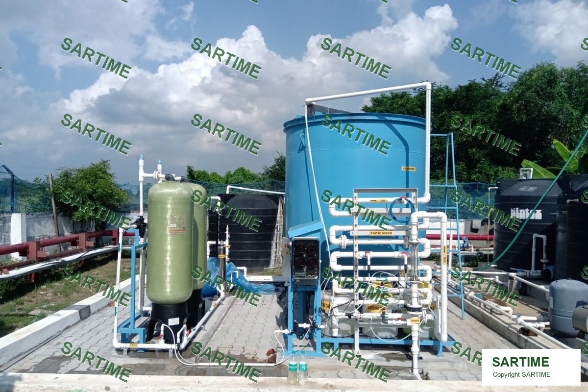 Finished treatment plant site after revamp